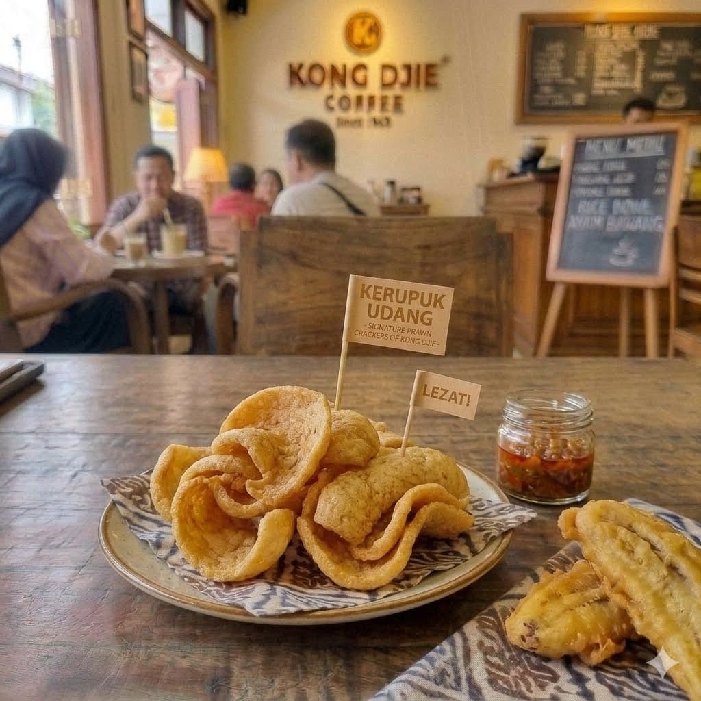 KERUPUK UDANG Kedai Kopi Kong Djie
